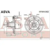Ступица колеса ASVA HYWH-002 ZV7L 0CI 1269715055 - Изображение 2