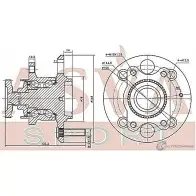 Ступица колеса ASVA 1269715075 HYWH-007A47 6ZA8YL C - Изображение 2