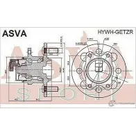 Ступица колеса ASVA 1269715091 HYWH-GETZR I27HW 1 - Изображение 2