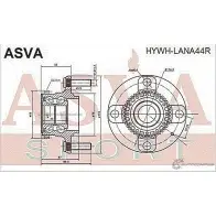 Ступица колеса ASVA S OMKXD5 HYWH-LANA44R 1269715103 - Изображение 2
