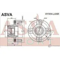 Ступица колеса ASVA 1269715107 HYWH-LANR SA0JRT 0 - Изображение 2