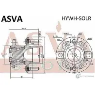 Ступица колеса ASVA 37 T2A 1269715123 HYWH-SOLR - Изображение 2