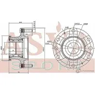 Ступица колеса ASVA 2 M3DAWP HYWH-SRXF 1269715129 - Изображение 2