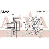 Ступица колеса ASVA 1269715135 MYH Y8O8 HYWH-TUCR - Изображение 2