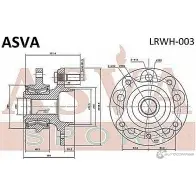 Ступица колеса ASVA BH J8P LRWH-003 1269715995 - Изображение 2