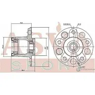 Ступица колеса ASVA 1269716035 J 7H8T MBWH-204K - Изображение 2