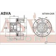 Ступица колеса ASVA MTWH-CKR I3IT A0C 1269717873 - Изображение 2