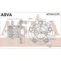 Ступица колеса ASVA 25 8XVGW MTWH-CYR 1269717907 - Изображение 2