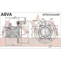 Ступица колеса ASVA 1269717919 MTWH-DJA43R 68 MK0N - Изображение 2