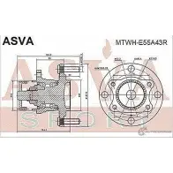 Ступица колеса ASVA MTWH-E55A43R 1269717929 WQPR PY - Изображение 2