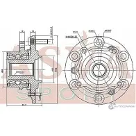 Ступица колеса ASVA 1269717951 JFG V4B MTWH-KB4F - Изображение 2