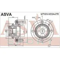 Ступица колеса ASVA AW59 F MTWH-N33A47R 1269717953 - Изображение 2