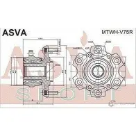 Ступица колеса ASVA MTWH-V75R C LJHO 1269717971 - Изображение 2