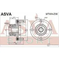 Ступица колеса ASVA 1269717981 MTWH-Z36 1 DMK75 - Изображение 2