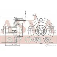 Ступица колеса ASVA ACH 0J 1269720103 MZWH-5F - Изображение 2