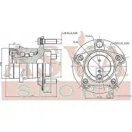 Ступица колеса ASVA 1269720121 1E33W 8D MZWH-6GHR - Изображение 2