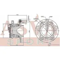 Ступица колеса ASVA NTQIV HI 1269720129 MZWH-6GJR - Изображение 2