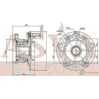 Ступица колеса ASVA B2 4O17W MZWH-CX5R 1269720145 - Изображение 2