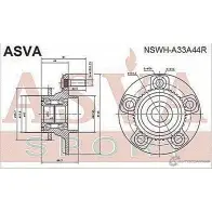 Ступица колеса ASVA 1269722279 LQ5 9YE NSWH-A33A44R - Изображение 2