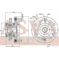 Ступица колеса ASVA 1269722281 1RS K0M NSWH-A60F - Изображение 2