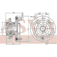 Ступица колеса ASVA NSWH-A60R K3Q V1 1269722285 - Изображение 2
