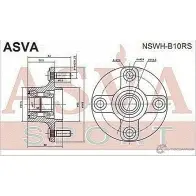 Ступица колеса ASVA 9 R89WV 1269722287 NSWH-B10RS - Изображение 2