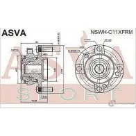 Ступица колеса ASVA NSWH-C11XFRM AT2WW Y 1269722295 - Изображение 2