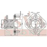 Ступица колеса ASVA VY WT9 1269722305 NSWH-CX11R - Изображение 2