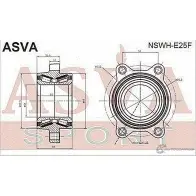 Ступица колеса ASVA 0 EYM7 NSWH-E25F 1269722307 - Изображение 2