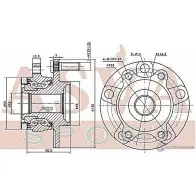 Ступица колеса ASVA H8TA QI NSWH-J10F 1269722317 - Изображение 2