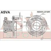 Ступица колеса ASVA NSWH-J31MR 1269722367 VY8N4 WY - Изображение 2