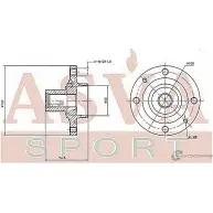 Ступица колеса ASVA I YJRD 1269722383 NSWH-K12F - Изображение 2
