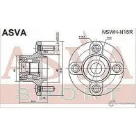 Ступица колеса ASVA 1269722393 NSWH-N15R Q HCIX - Изображение 2