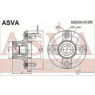 Ступица колеса ASVA 1269722415 XF LC3F NSWH-N16R - Изображение 2