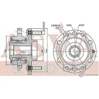 Ступица колеса ASVA 1269722449 V8C WSI NSWH-R51F - Изображение 2