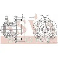 Ступица колеса ASVA 1269722455 L T698A NSWH-R51R - Изображение 2