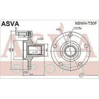 Ступица колеса ASVA DEZL 1C2 NSWH-T30F 1269722483 - Изображение 2