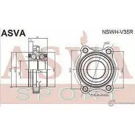 Ступица колеса ASVA 1269722499 DOW DODI NSWH-V35R - Изображение 2