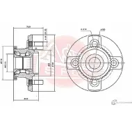 Ступица колеса ASVA NSWH-Y10A42R 1269722509 L7P5 O3 - Изображение 2