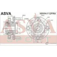 Ступица колеса ASVA 1269722515 NSWH-Y12FRM G9J1 TPR - Изображение 2