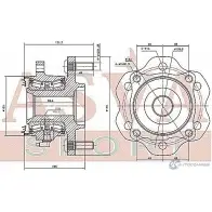 Ступица колеса ASVA 1269722527 NSWH-Y62R K3VO RFA - Изображение 2