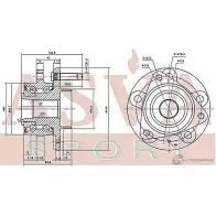 Ступица колеса ASVA OPWH-AJ16F 1269723019 X984 1N - Изображение 2