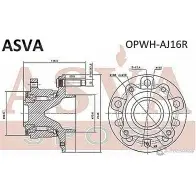 Ступица колеса ASVA DHTZ E 1269723023 OPWH-AJ16R - Изображение 2