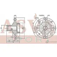 Ступица колеса ASVA JP MC4O 1269723049 OPWH-CCF - Изображение 2
