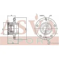 Ступица колеса ASVA 1269723051 OPWH-CD2MR C4KTP M - Изображение 2