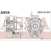 Ступица колеса ASVA 1269723939 1TF0 XR SBWH-B13MF - Изображение 2