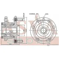 Ступица колеса ASVA 1269723957 A18Y7M 6 SBWH-B9MR - Изображение 2