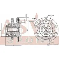 Ступица колеса ASVA SYWH-REX2F S GHR0 1269724133 - Изображение 2