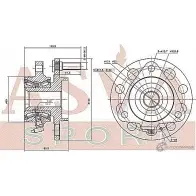 Ступица колеса ASVA 1269724135 SYWH-REXF W62 VS - Изображение 2