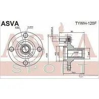 Ступица колеса ASVA 1269727511 Z 82OZQJ TYWH-120F - Изображение 2
